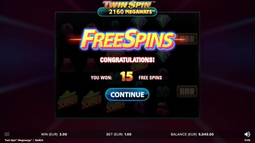 Screenshot 3  Twin Spin Megaways